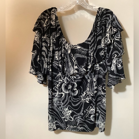 Julian Taylor | Tops | Unique Top From Julian Taylor Big Ruffle All The 